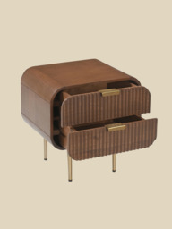 Kevin Two Drawer Bedside Table - thumbnail 6