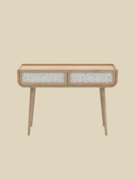 Kael Two Drawer Console Table - Natural - thumbnail 2