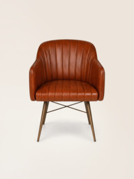 Corso Waxy Leather Dining Chair - Cognac - thumbnail 2