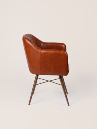 Corso Waxy Leather Dining Chair - Cognac - thumbnail 6