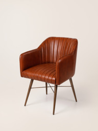 Corso Waxy Leather Dining Chair - Cognac - thumbnail 5