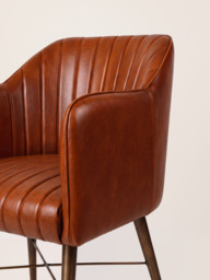Corso Waxy Leather Dining Chair - Cognac - thumbnail 3