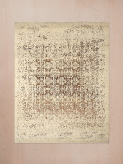 Kavi Wool & Bamboo Silk Hand-Knotted Rug - Off White - image 1
