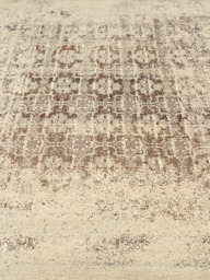Kavi Wool & Bamboo Silk Hand-Knotted Rug - Off White - thumbnail 3