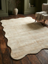 Nayra Hand-woven Scalloped Rug - 140x200 cm