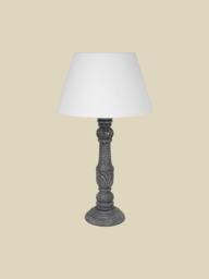 Fleur Black Wooden Table Lamp - thumbnail 3