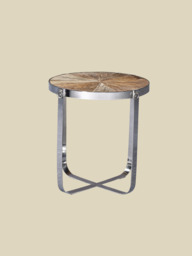 Ezio Reclaimed Wood Side Table - thumbnail 2