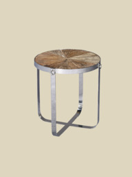 Ezio Reclaimed Wood Side Table - thumbnail 3