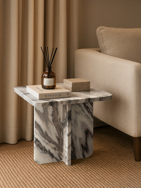 Nima Marble Side Table - image 1