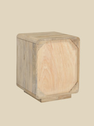 Luce Mango Wood One Drawer Bedside Table - thumbnail 4