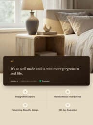 Luce Mango Wood One Drawer Bedside Table - thumbnail 3