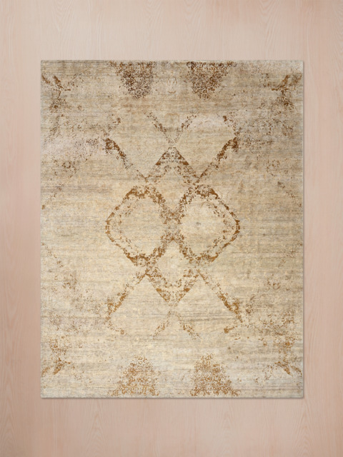 Irina Nettle Wool Hand-Knotted Rug - Cuban Sand - 250x300 cm