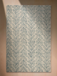 Blooming Blue Hand-tufted Wool Rug - thumbnail 3