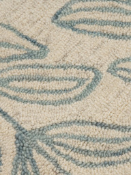 Blooming Blue Hand-tufted Wool Rug - thumbnail 6