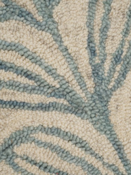 Blooming Blue Hand-tufted Wool Rug - thumbnail 5