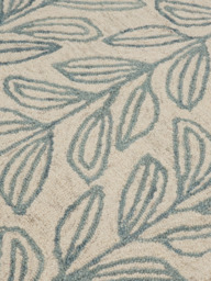 Blooming Blue Hand-tufted Wool Rug - thumbnail 4