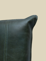 Sloane Green Leather Cushion - thumbnail 5