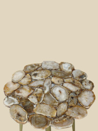 Damon Agate Side Table - Beige - thumbnail 4