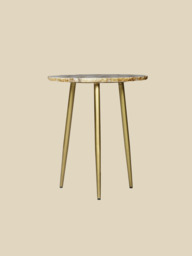 Damon Agate Side Table - Beige - thumbnail 3