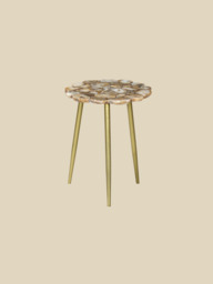 Damon Agate Side Table - Beige - thumbnail 2