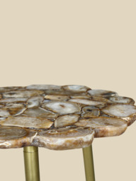 Damon Agate Side Table - Beige - thumbnail 5
