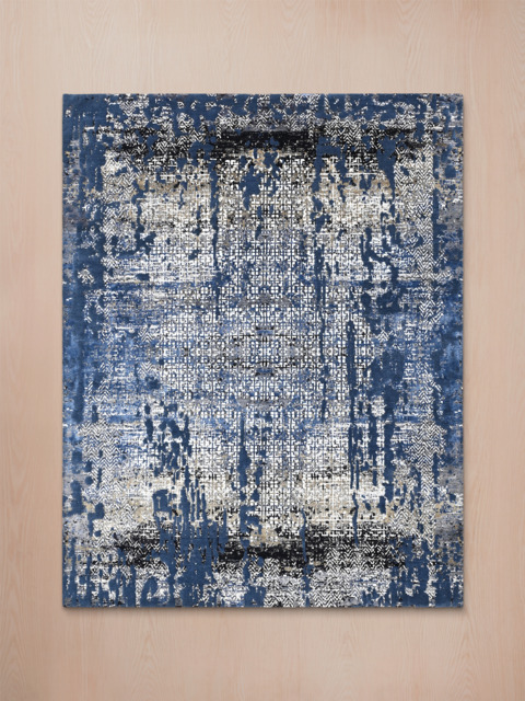Seran Hand-knotted Wool & Bamboo Silk Rug - image 1