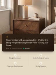 Carrie Mango Wood Bedside Table - thumbnail 3