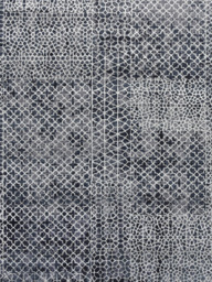 Dravik Hand-Knotted Wool & Bamboo Silk Rug - Charcoal - thumbnail 4