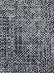 Dravik Hand-Knotted Wool & Bamboo Silk Rug - Charcoal - thumbnail 3