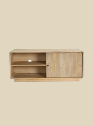 Luce Mango Wood One Door Media Unit - thumbnail 2