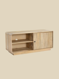 Luce Mango Wood One Door Media Unit - thumbnail 4