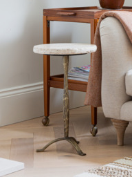 Silas Travertine Side Table Set - thumbnail 4