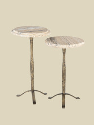 Silas Travertine Side Table Set - thumbnail 2