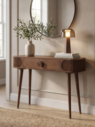 Abaca Mango Wood Console Table - thumbnail 1