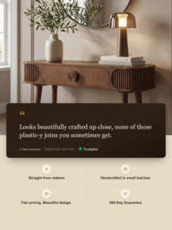 Abaca Mango Wood Console Table - thumbnail 3