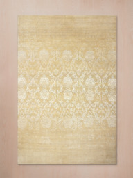 Boheme Hand-knotted Wool & Silk Persian Rug - Beige - thumbnail 1