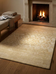 Boheme Hand-knotted Wool & Silk Persian Rug - Beige - thumbnail 2