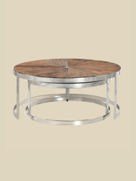 Leo Reclaimed Wood Nesting Coffee Tables - thumbnail 3