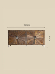 Nirvana Four Door Reclaimed Wood Sideboard - thumbnail 6