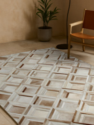 Dune Hide & Wool Rug - thumbnail 3