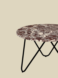 Edwin Marble Coffee Table - Black Base - thumbnail 5