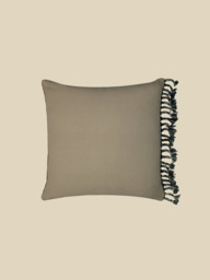Cyril Yellow Cotton-Linen Cushion - thumbnail 3