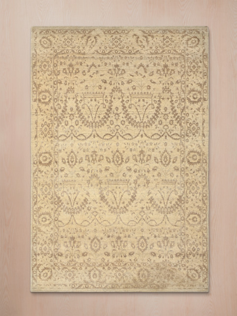 Royan Hand-knotted Wool-Silk Rug - image 1