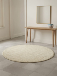 Mahira Hand-woven Round Wool Rug - 80x80 cm