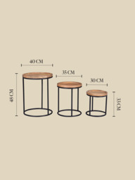 Marco Mango Side Table - Set Of 3 - thumbnail 6
