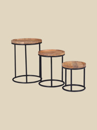 Marco Mango Side Table - Set Of 3 - thumbnail 2
