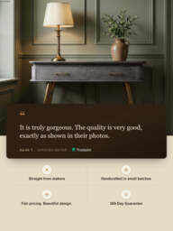 Carly Mango Wood Console Table - thumbnail 3