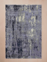 Sorellan Hand-Knotted Bamboo Silk Blend Rug - Quicksilver