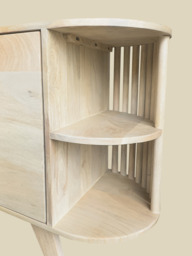 Sierra Two Door Wooden Sideboard - Light Wood - thumbnail 5