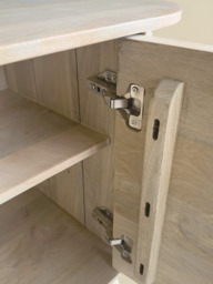 Sierra Two Door Wooden Sideboard - Light Wood - thumbnail 6